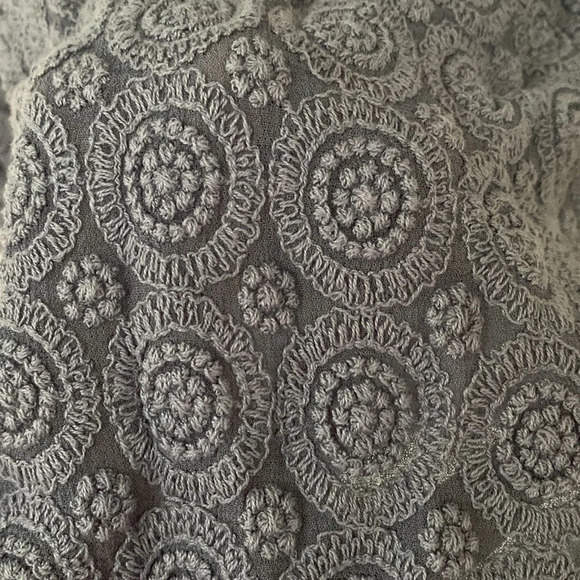 Sundance Catalog Ombré Purple Gray Lace Sequin Crochet Blouse Top Size Small - Picture 4 of 7